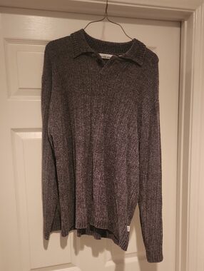 Michael Brandon Men's Crewneck Sweater - Charcoal Gray